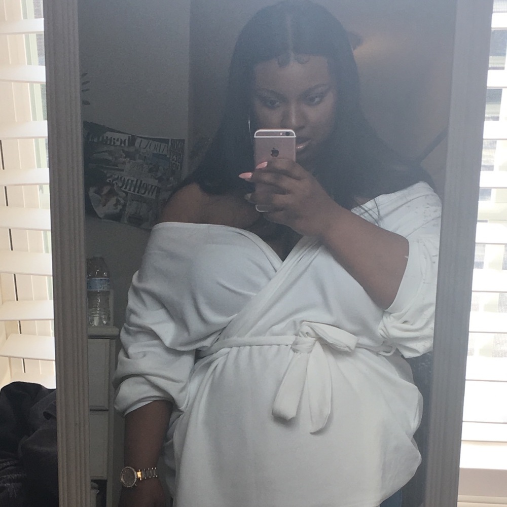Long sleeve Wrap shirt